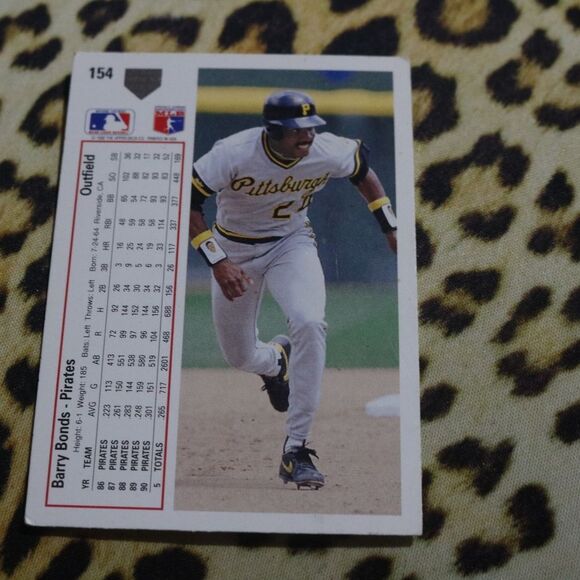 Barry Bonds #154 Baseball Card - Picture 2 of 2